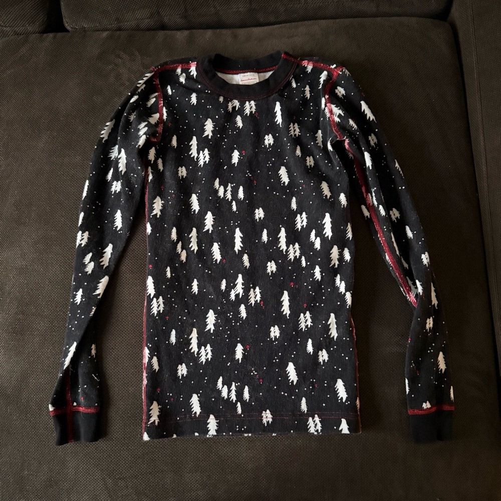 Hanna Andersson Black and White Kids Pajama Set
